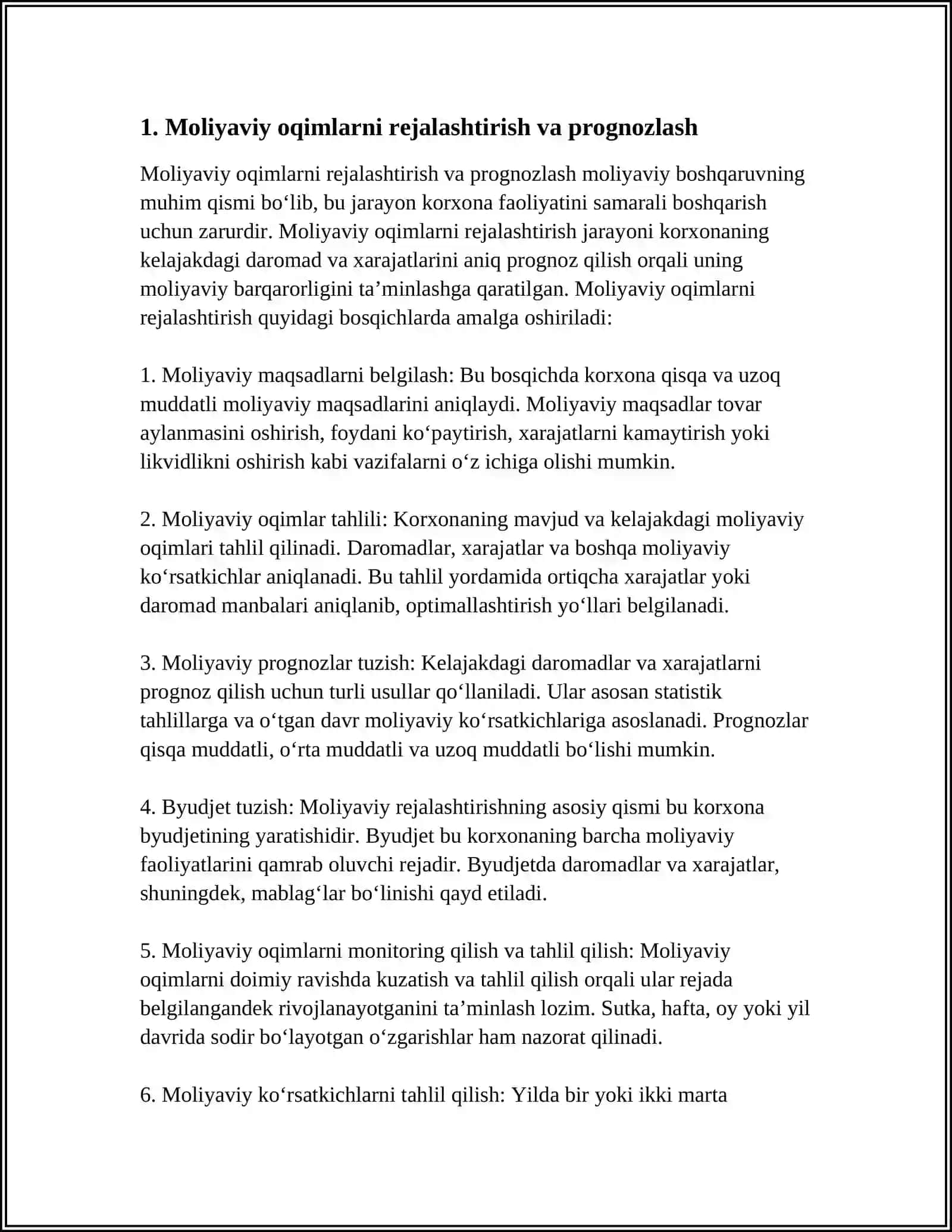 MOLIYAVIY OQIMLAR VA ULARNI BOSHQARISH 3
