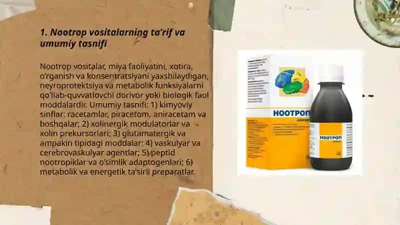 Nootropik vositalar. Analeptiklar 3