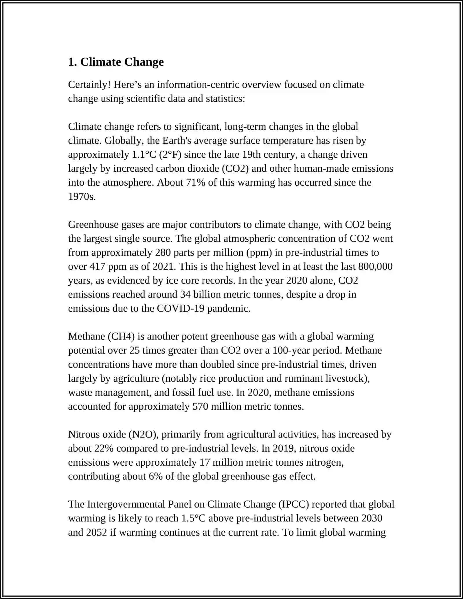 Climate Change 3