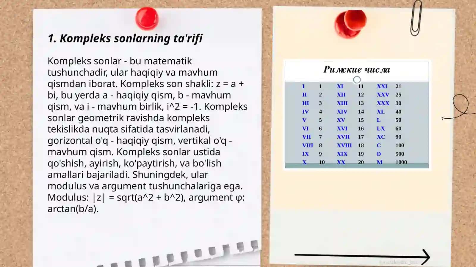 Kompleks sonlar va ular ustida amallar 3