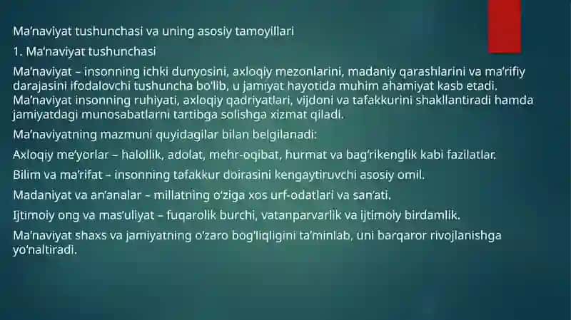 Manaviy jamiyathayotini tartibga solishdagi vazifalari 3