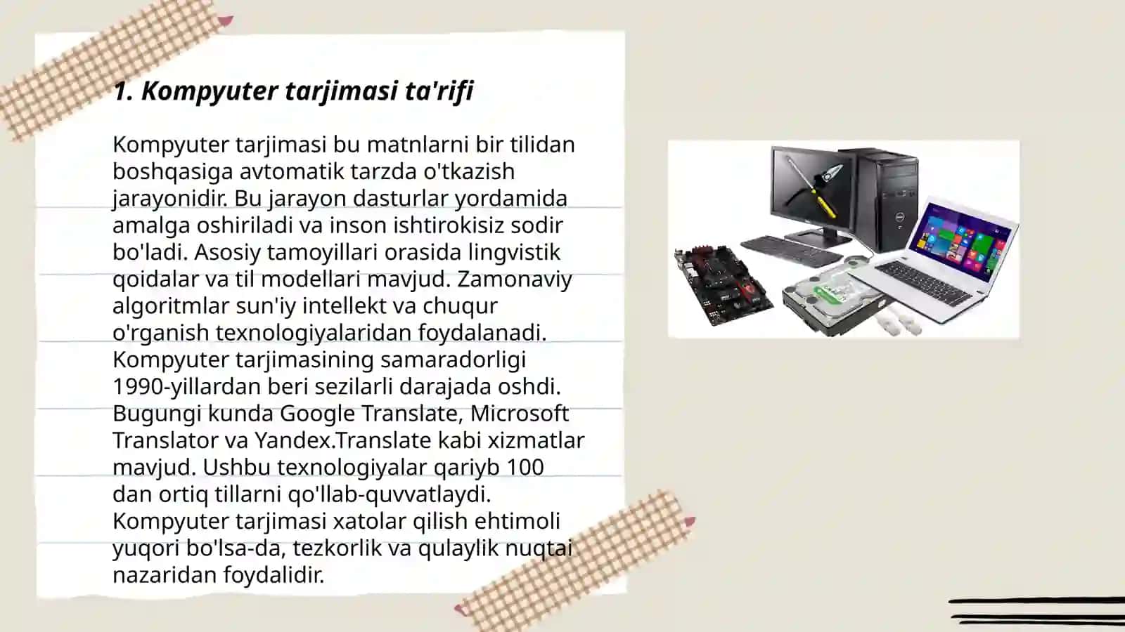 Kompyuter google tarjimasi 3