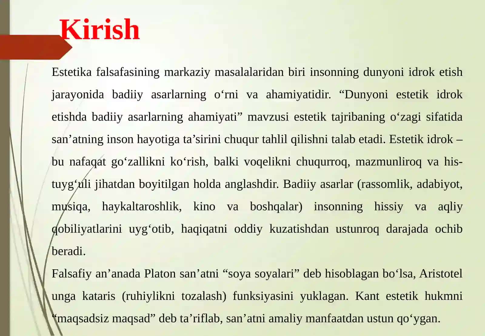 Dunyoni estetik idrok etishda badiiy asarlarning ahamiyati 3