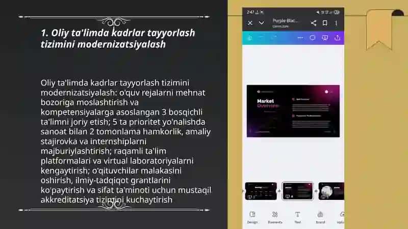 Oliy ta'limda kadrlar tayyorlash tizimini modernizatsiyalash 3