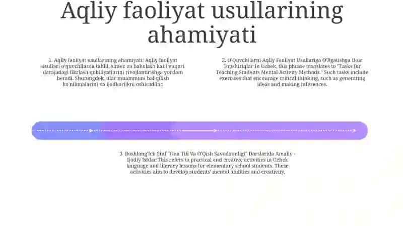 O'Quvchilarni Aqliy Faoliyat Usullariga O'Rgatishga Doir Topshiriqlar 3
