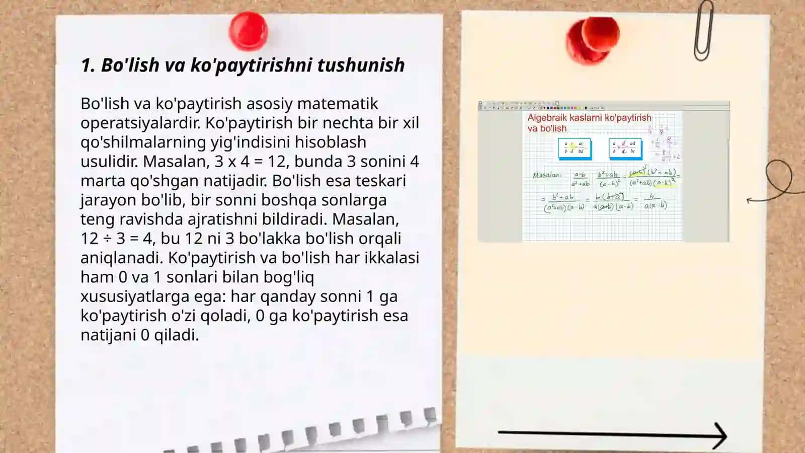 Bo'lish va ko'paytirish 3