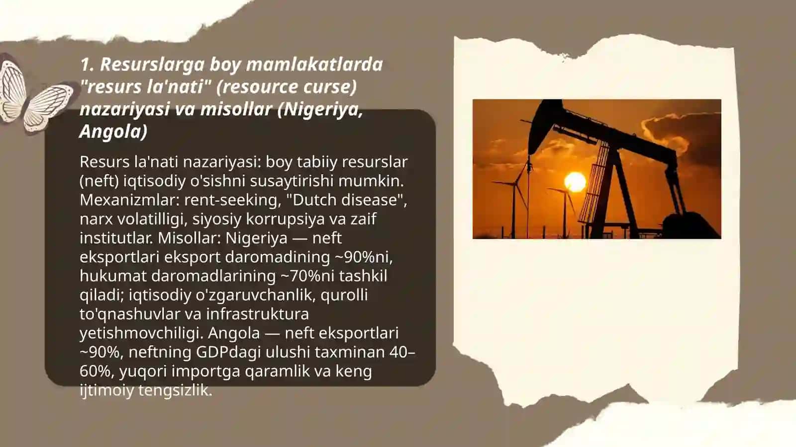 Tabiiy boyliklar: nega ba’zilar rivojlanib, ba'zilar qashshoqlikka botmoqda? 3