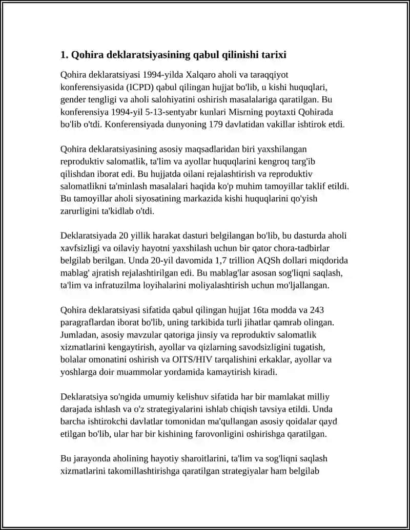 QOHIRA DEKLARATSIYASI TARIXI VA MAZMUN 3