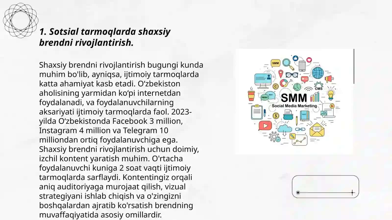 Sotsial media va kommunikatsiyalar 3