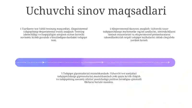 Eksperimental Tadqiqotni Tajriba Sinovini Aniqlash 3