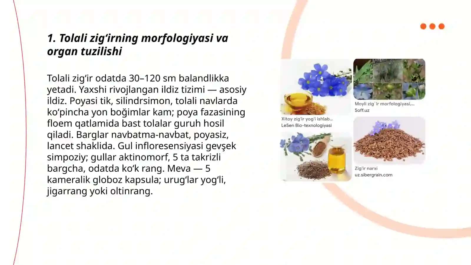 Tolali zigʻir biologiyasi va yetishtirish texnologiyasi 3