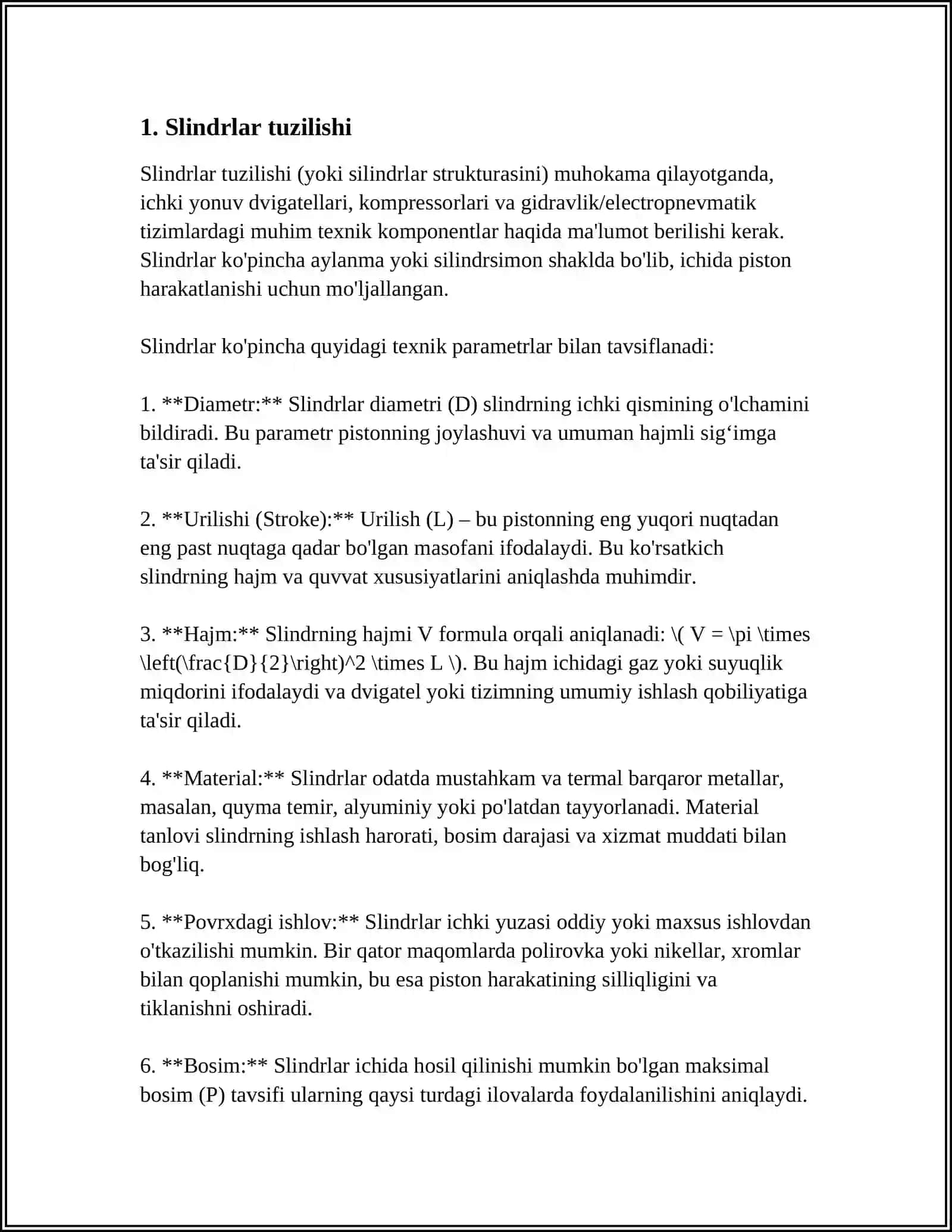SLINDRLAR QOPQOĜI VAZIFASI VA TUZILISHI 3