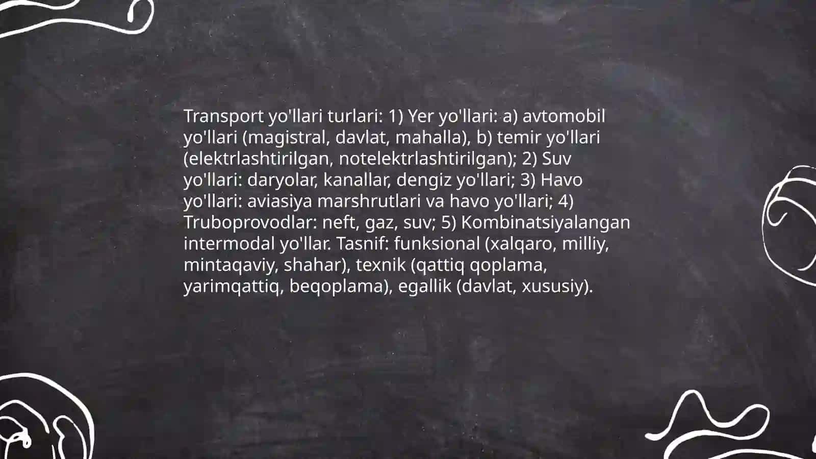 Transport yo'llari 3