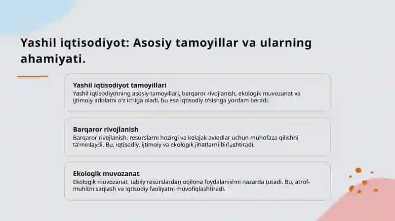 Yashil iqtisodiyot kursi 3