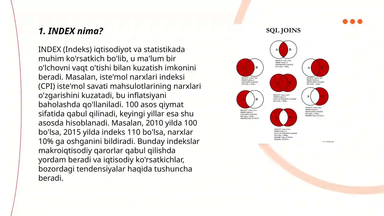 INDEX yaratish 3