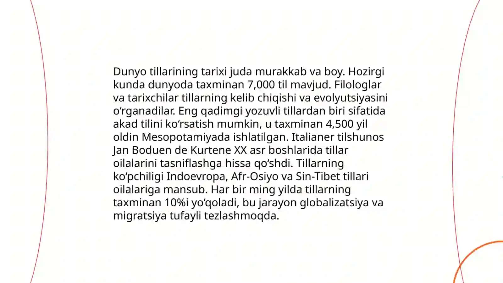 Dunyo tillarining tarixi 3