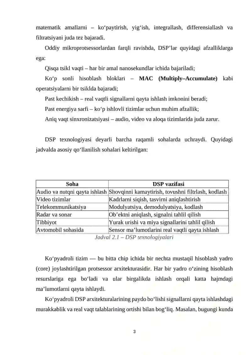 Ko‘pyadroli DSP’larni dasturlash muammolari. 3