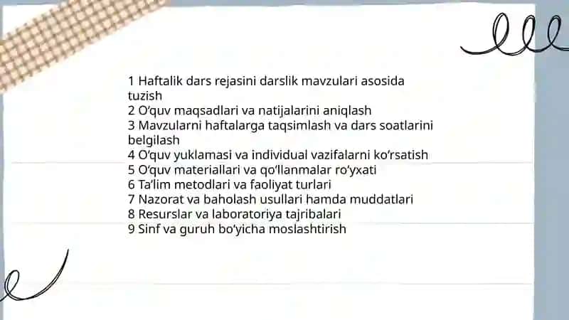 O’quv ishkarini rejalashtirish 3