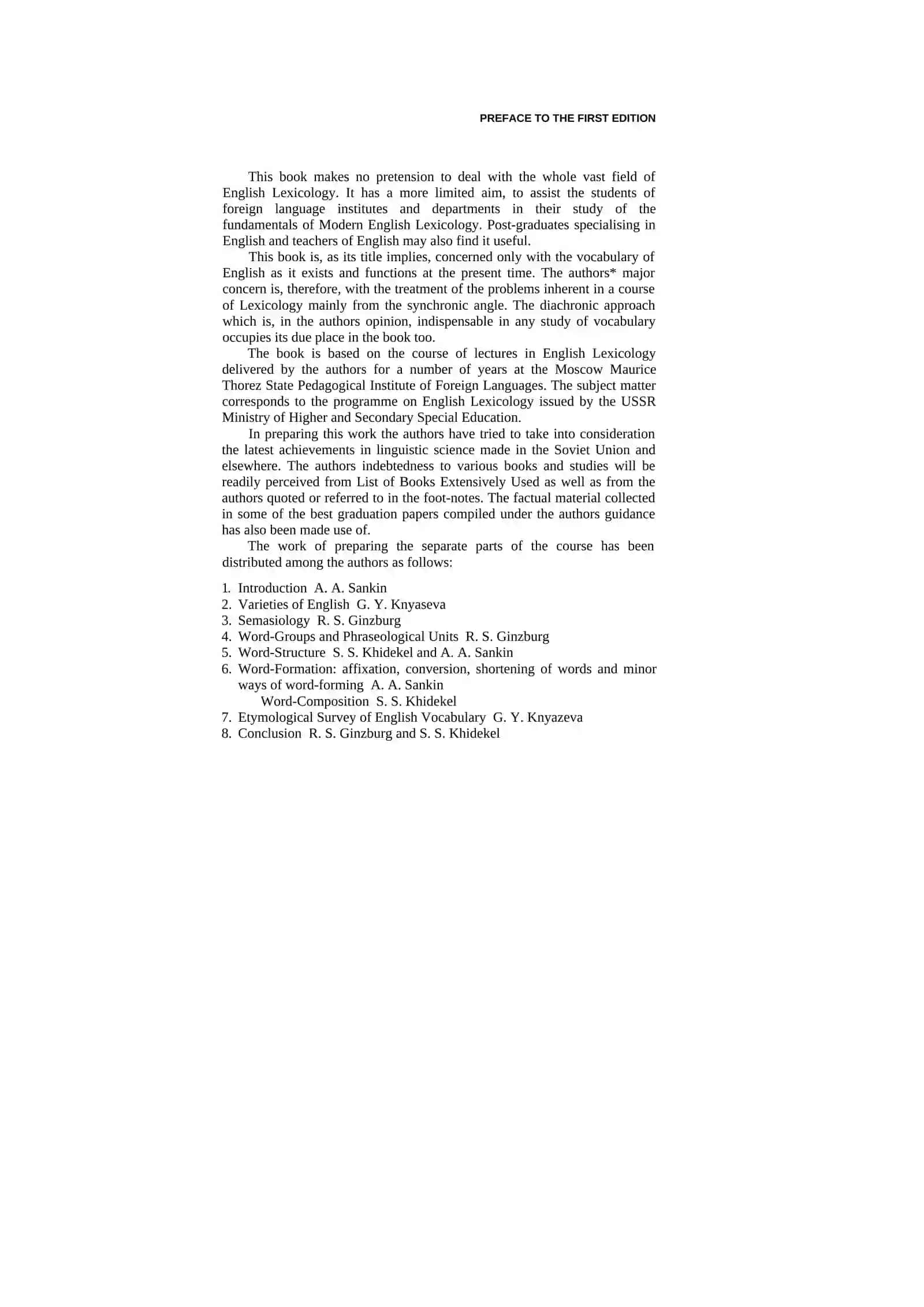 A COURSE IN MODERN ENGLISH LEXICOLOGY 3