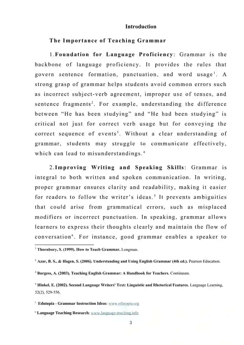 Introductory activities for grammar lessonsf 3
