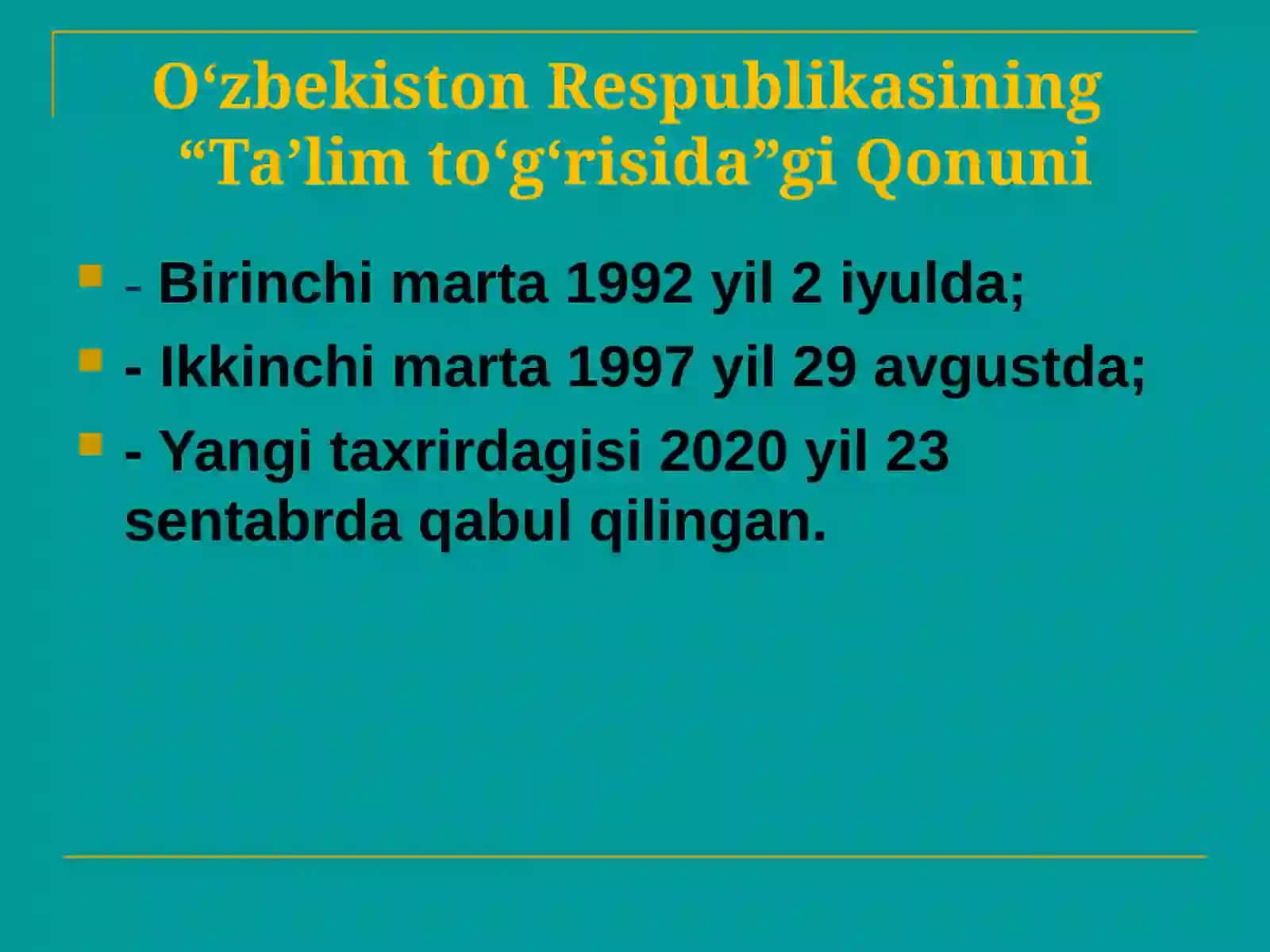 O'zbekiston Respublikasida ta’lim tizimini rivojlantirishning konseptual asoslari 3