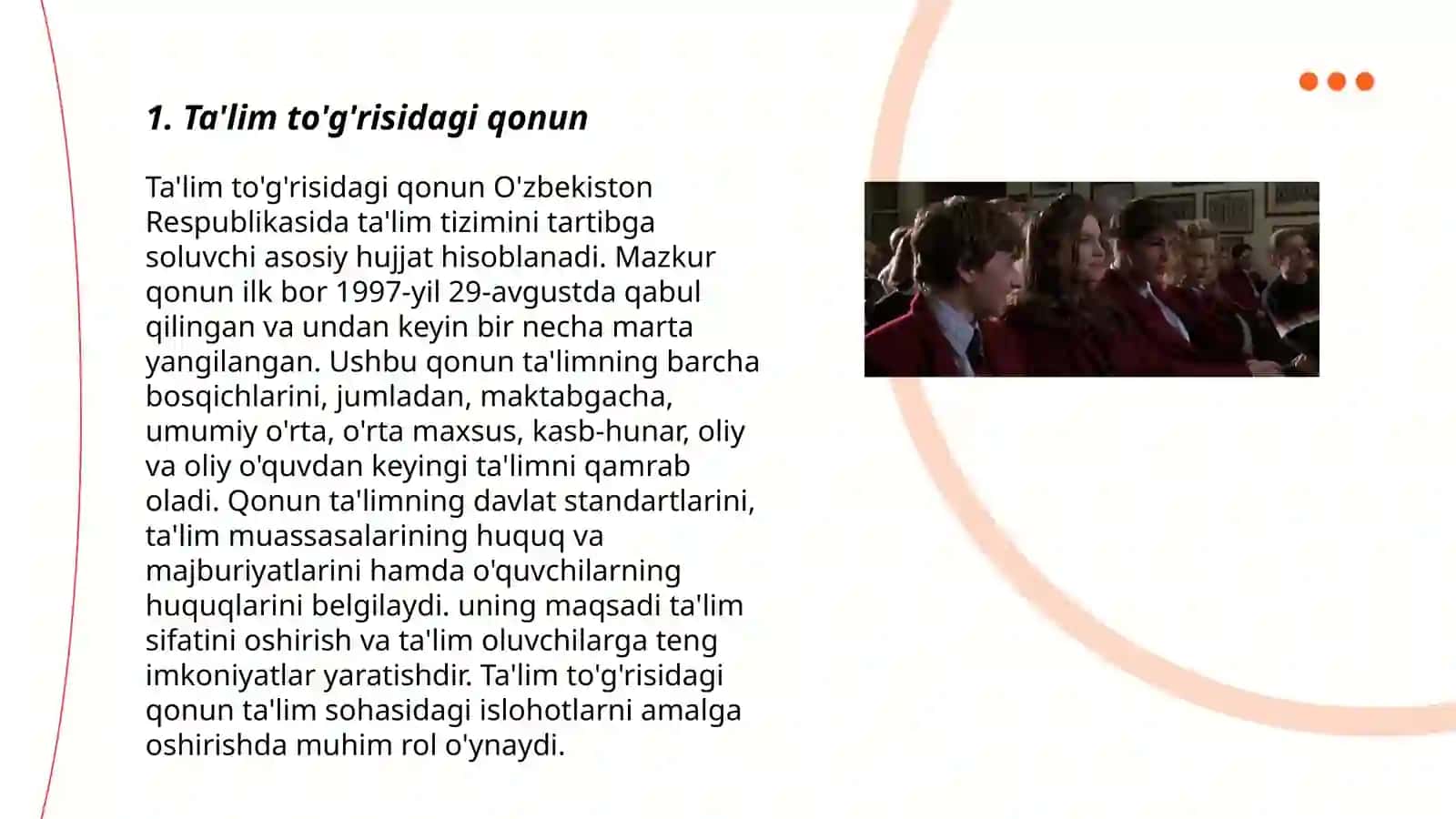 Ta'lim to'g'risidagi qonun 3