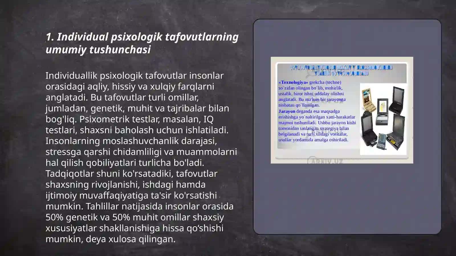 Individual psixologik tafovutlarning umumiy va maxsus nazariyasi 3