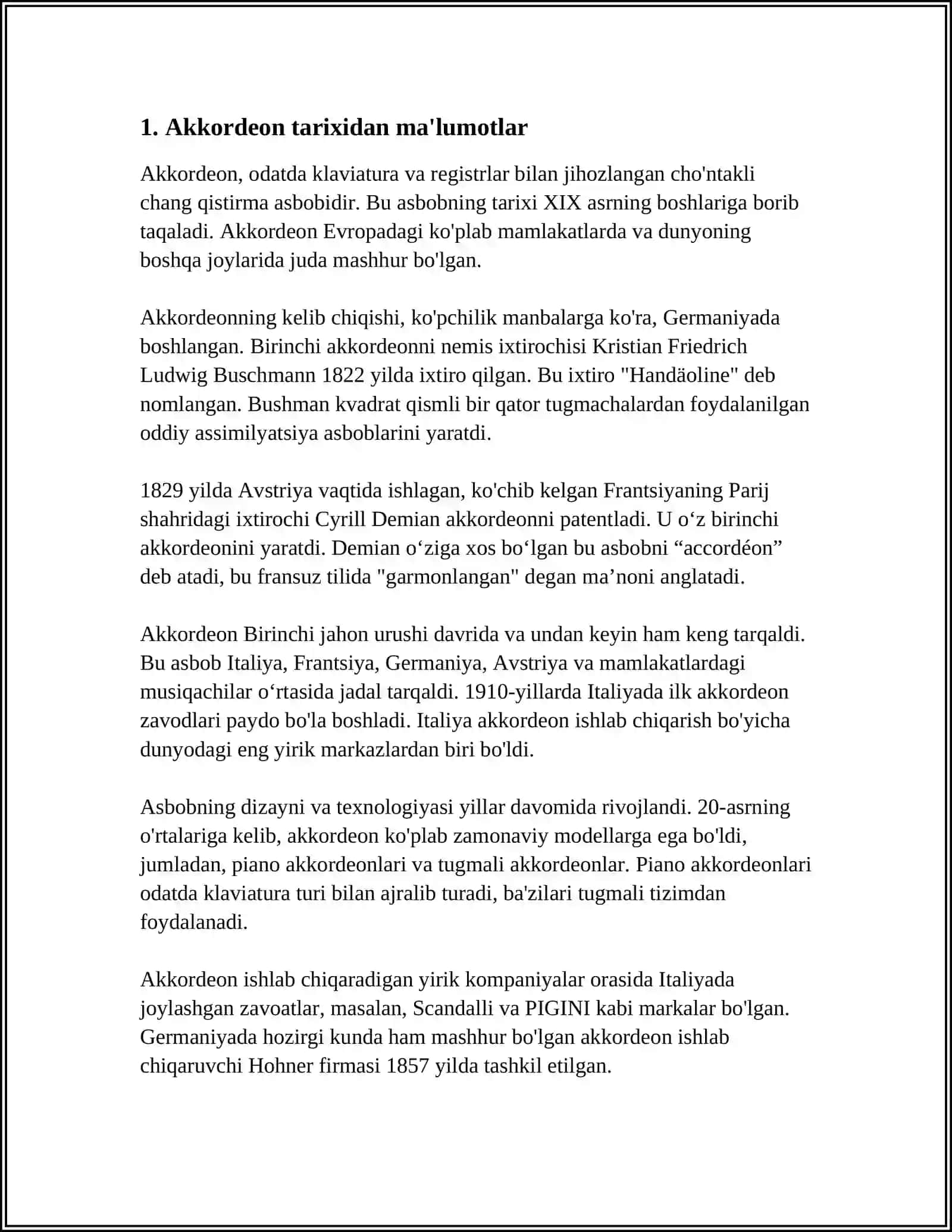 AKKORDION HAQIDA MAʼLUMOTLAR 3