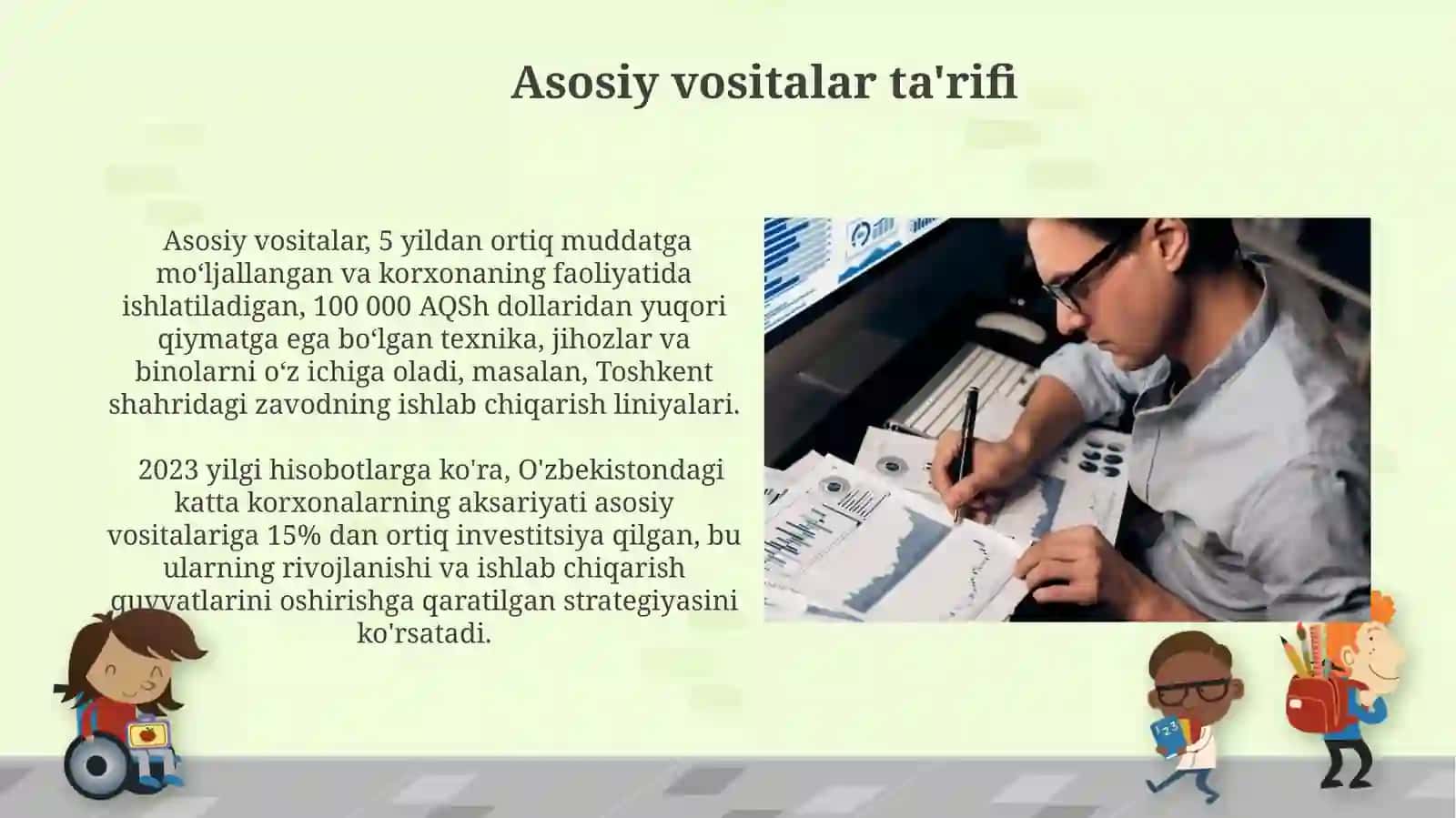 Asosiy vositalar bilan qurollanganlik tahlili 3