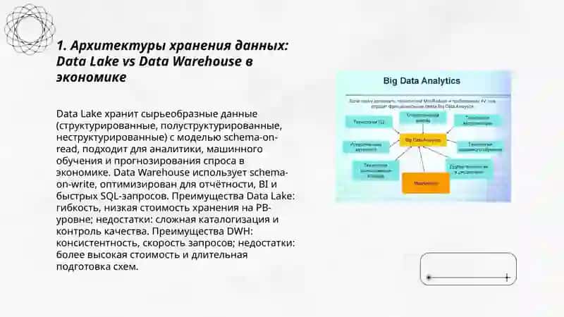 Технологии и тенденции работы с Big Data в экономике 3