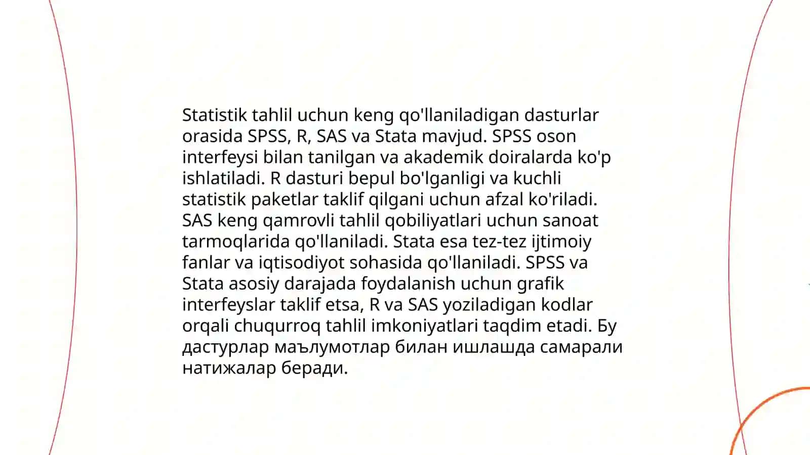 Ma'lumotlarni tahlil qilishda dasturlarning ahamiyati 3