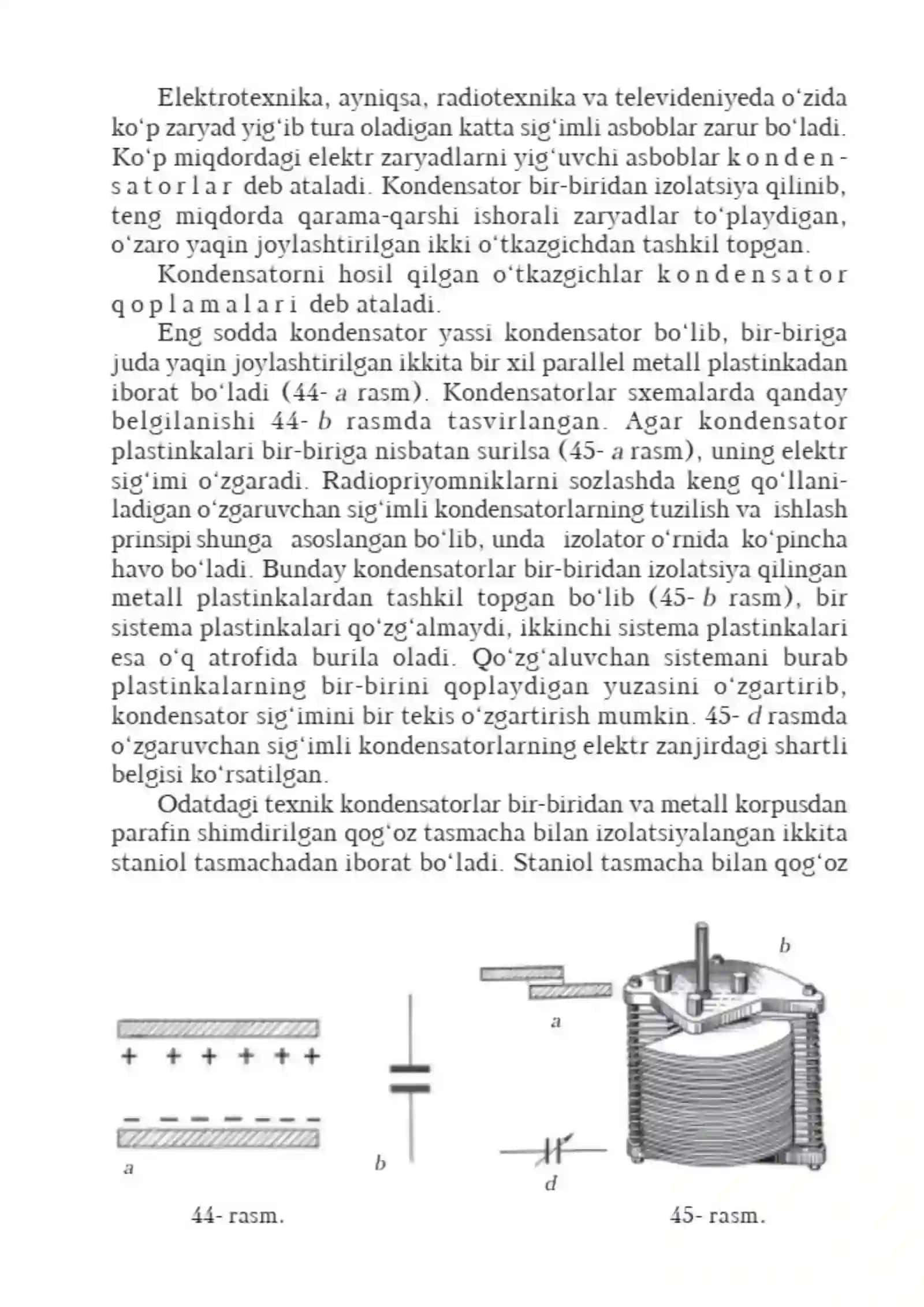 Elektrostatik maydonda elektr sig'im.Kondensatorlar 3