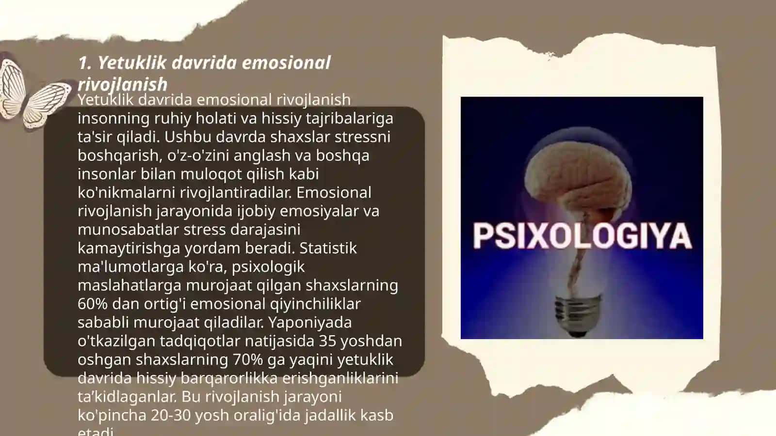 Yoshlikka va yetuklik davrining psixologik xususiyatlari 3