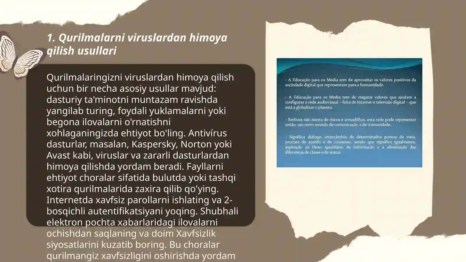 Qurilmalar ishini nazorat qiluvchi dasturlarni viruslardan saqlovchi profilaktik dasturlar bilan tanishish 3