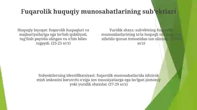 Fuqarolik Huquqiy Munosabatlar 3