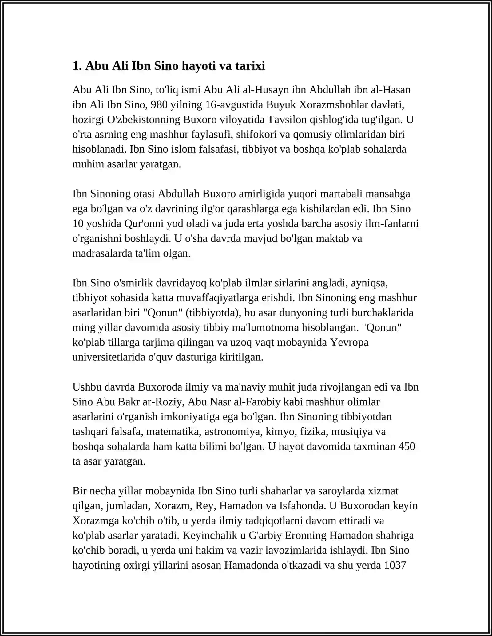 ABU ALI IBN SINO IJODI VA FAOLIYATI 3