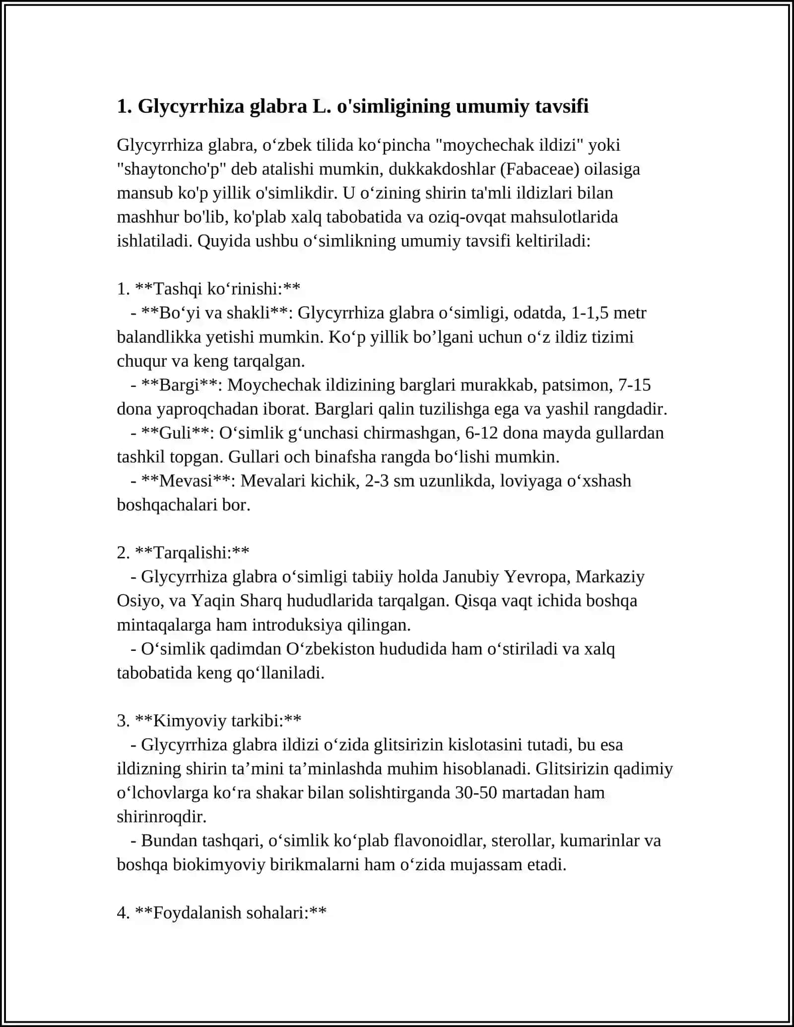 QORAQOLPOQ DAVLAT UNIVERSITETI BIOLOGIYA FAKULTETI REFERAT 3