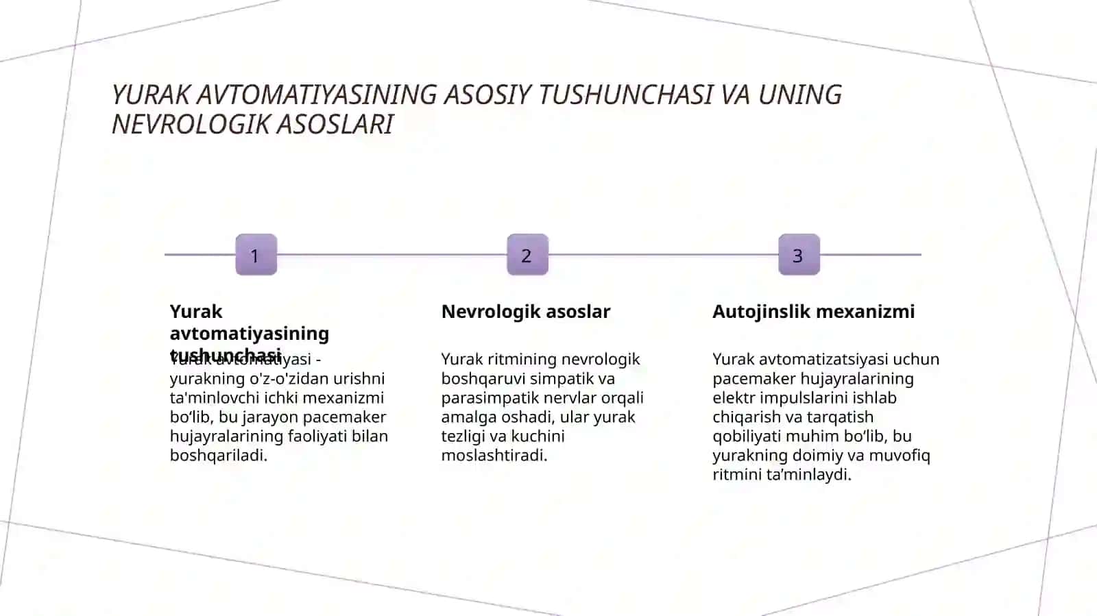 Yurak avtomatiyasining tabiati 3