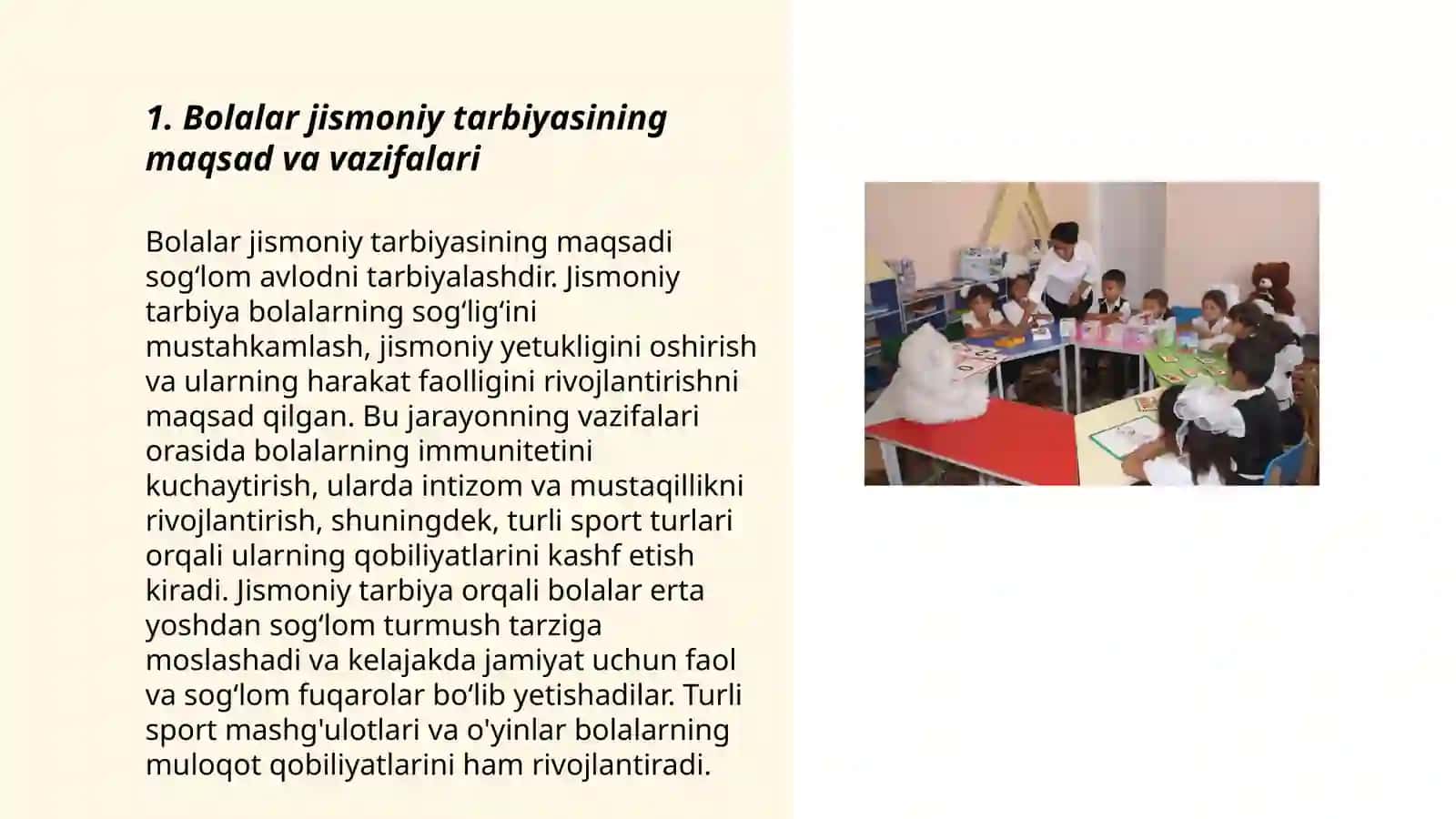 Bolalar jismaniy tarbiyasi fanining rivojlanish tizimi 3