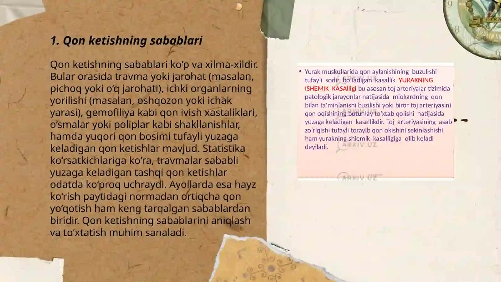 Qon ketish turlari 3