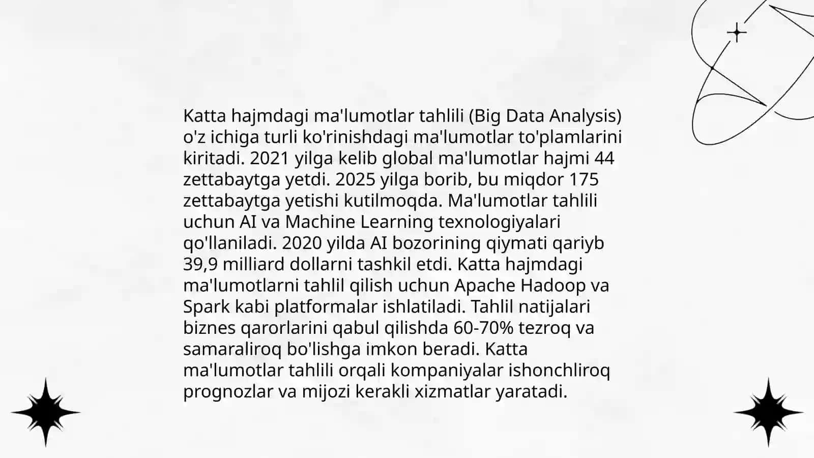 Katta hajmdagi ma'lumotlarni qayta ishlash usullari 3