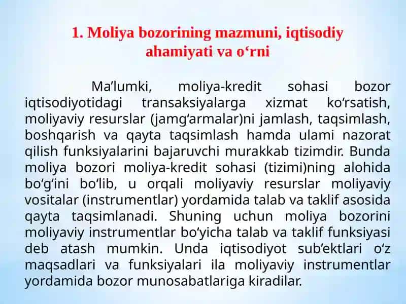 Moliyabozori vainstrumentlari 3