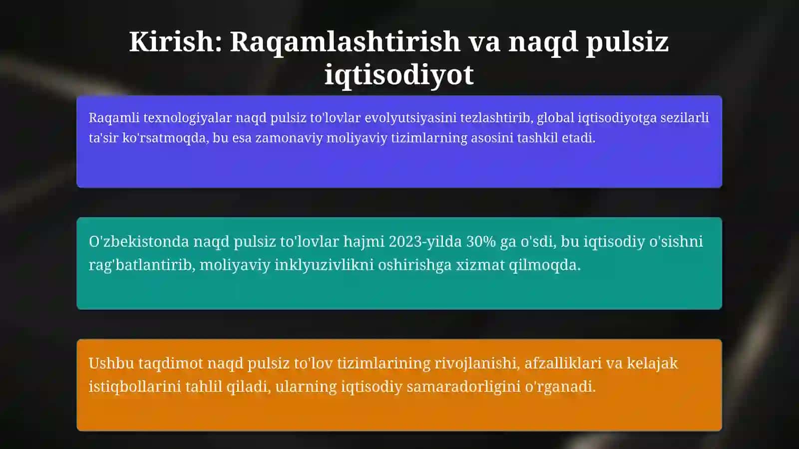Raqamli texnologiyalar sharoitida naqd pulsiz to'lov tizimlarining rivojlanishi 3