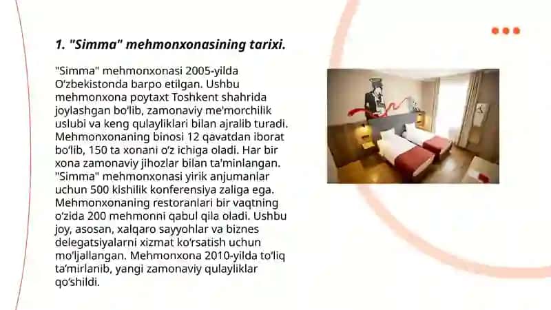 "Simma" hoteli haqida PR 3
