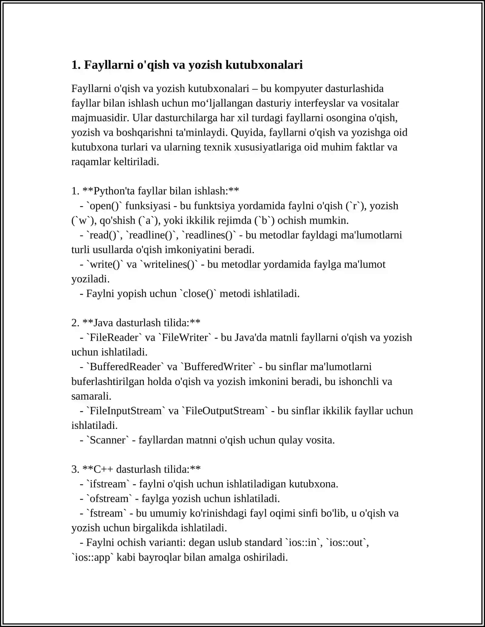 PYTHONDA MATN BILAN ISHLASH KUTUBXONALARI 3