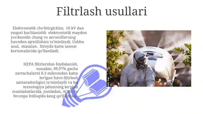 Atmosfеra havosini chang va gazlardan tozalash usullari 3