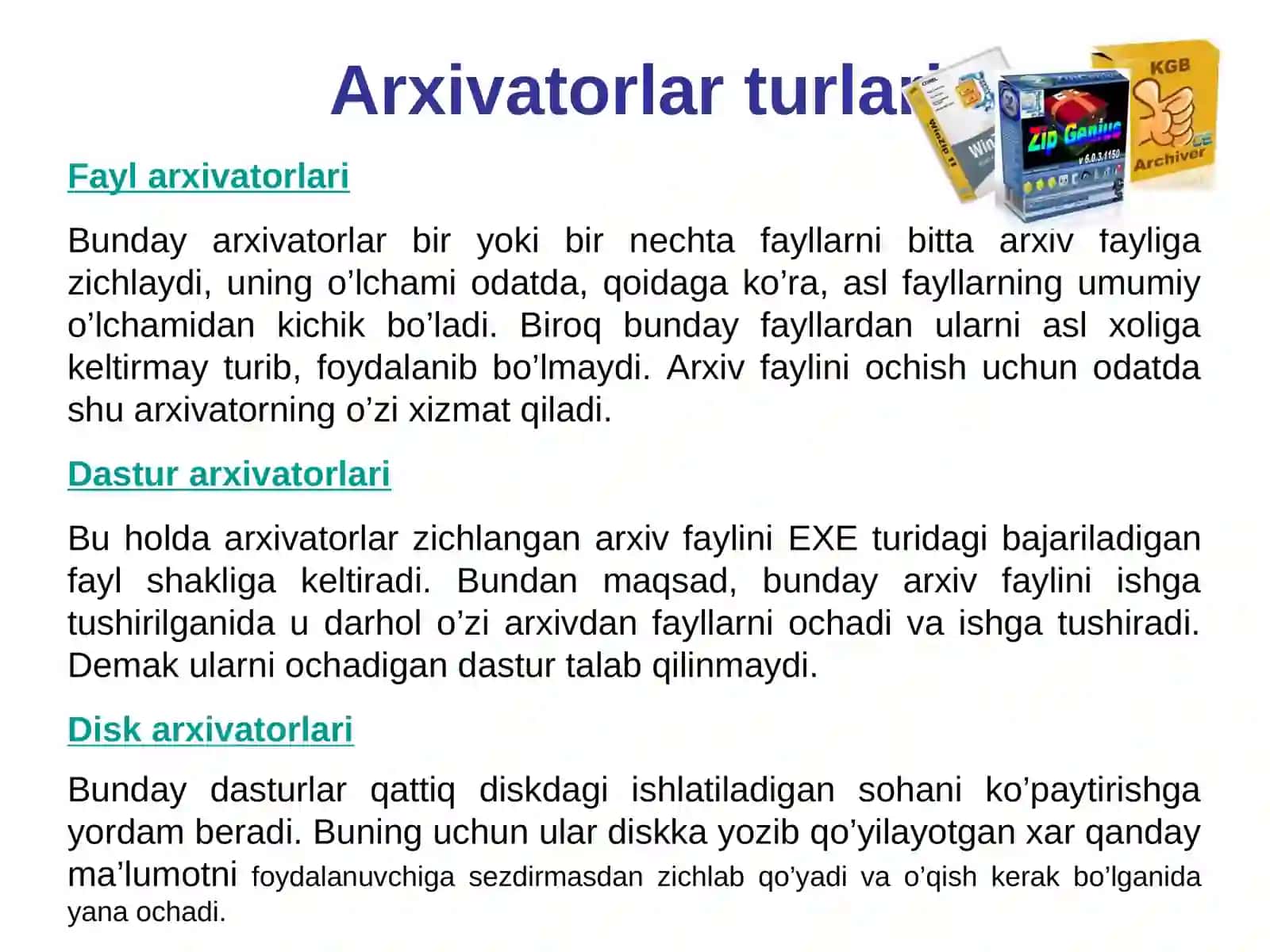 Arxivatorlar 3