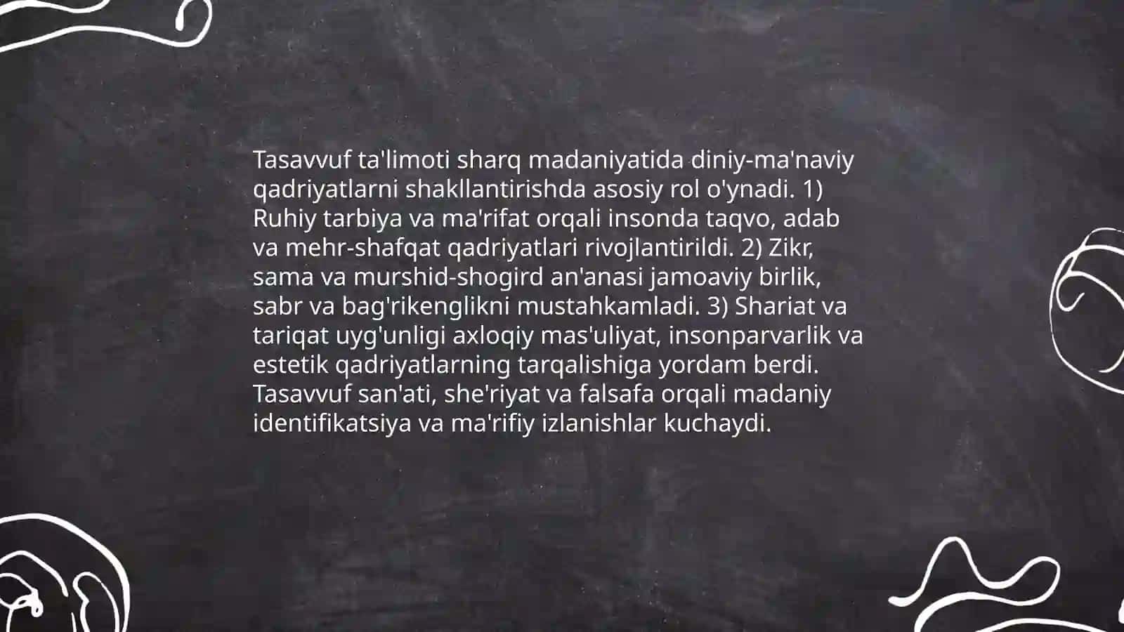 Tasavvuf talimotining sharq madaniyatiga tasiri 3