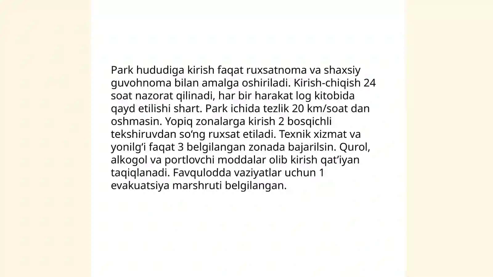 Park ichki tartibni tashkillashtirish 3
