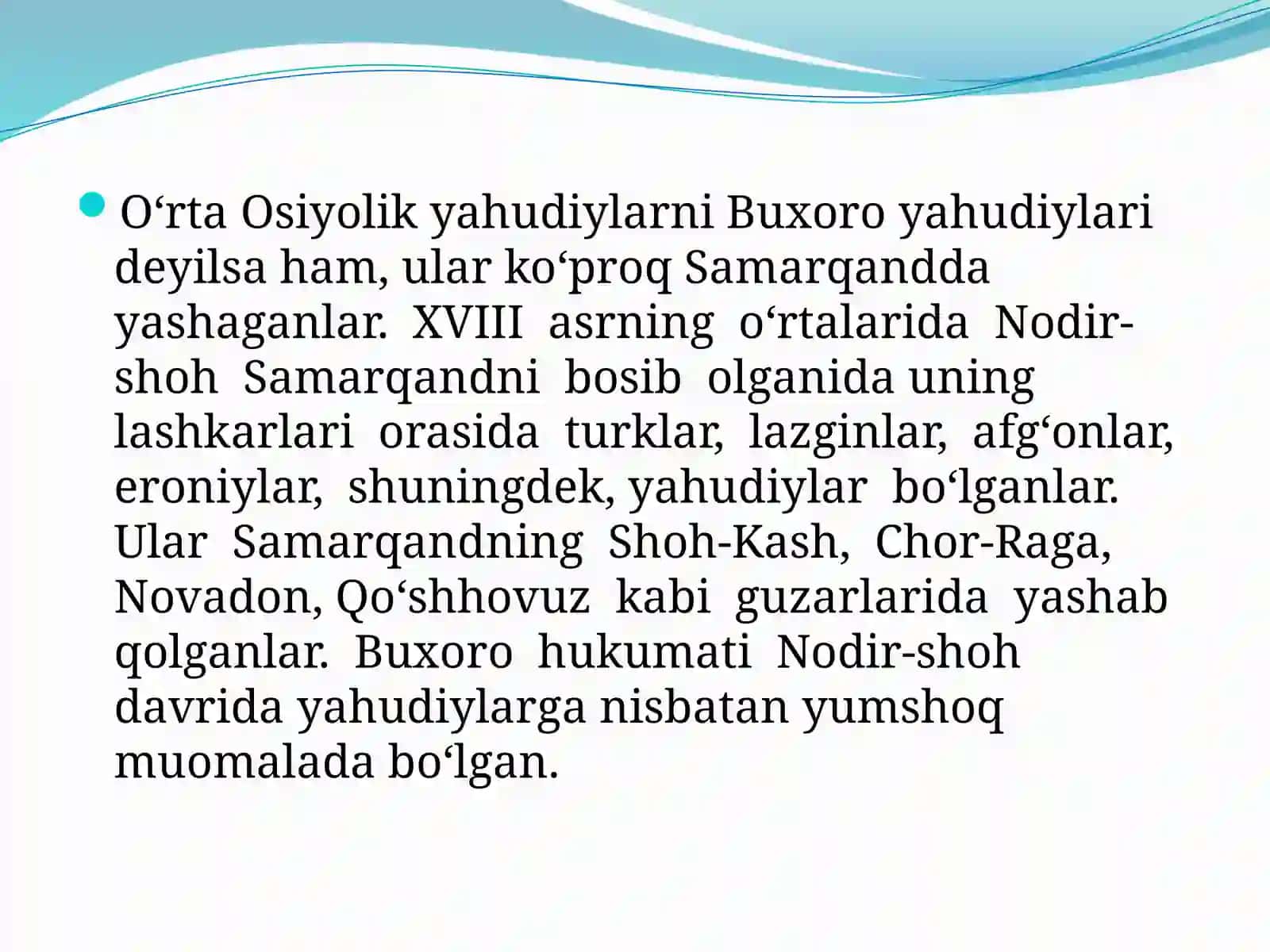 BUXORO YAHUDIYLARNING DINIYMAROSIMLARI 3